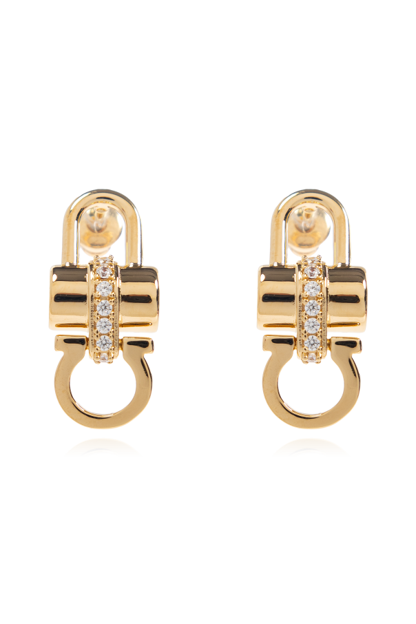 Earrings with sparkling crystals od FERRAGAMO
