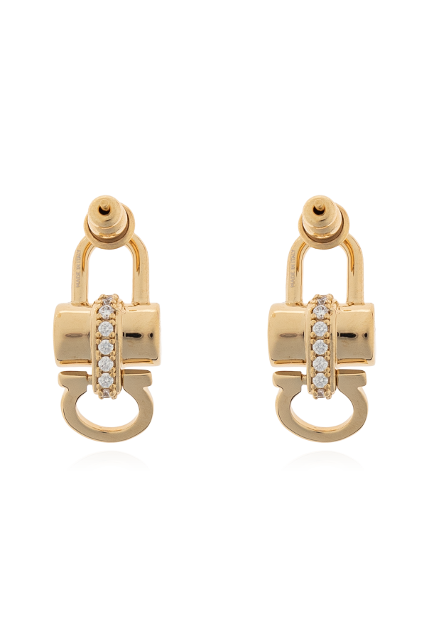 FERRAGAMO Earrings with sparkling crystals