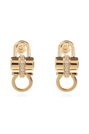 Earrings with sparkling crystals