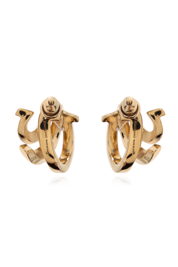 FERRAGAMO Brass earrings