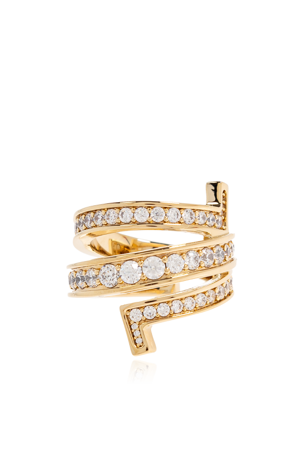 Ring with shimmering crystals od FERRAGAMO