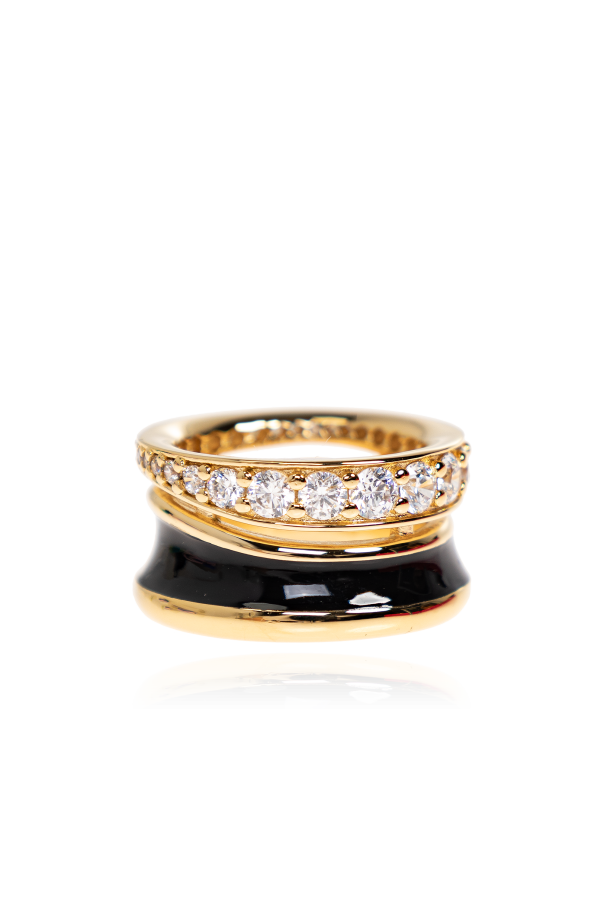 Ring with shimmering crystals od FERRAGAMO