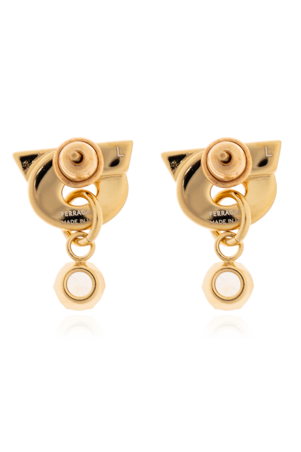 FERRAGAMO Ohrringe mit schimmerndem Kristall