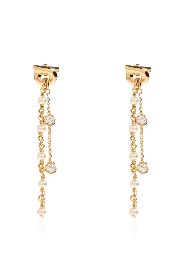 Long earrings with pearls od FERRAGAMO
