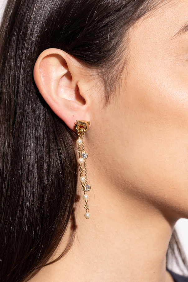 FERRAGAMO Pendientes largos con perlas