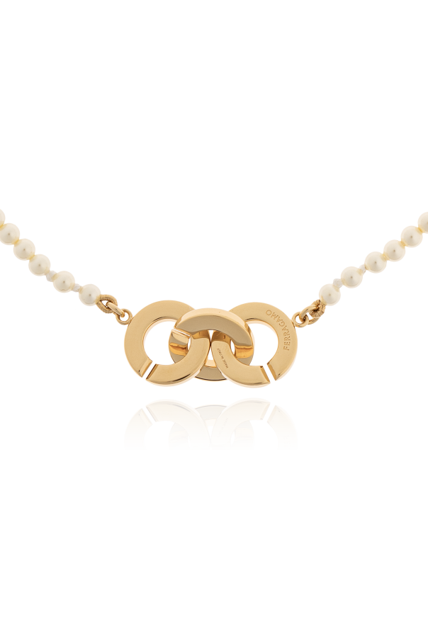 FERRAGAMO Choker con perlas de cristal