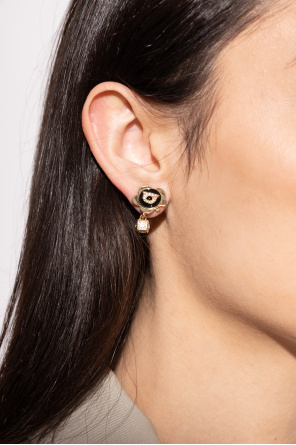 FERRAGAMO Earrings with shimmering crystals
