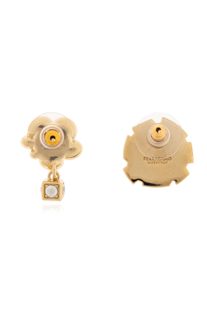 FERRAGAMO Earrings with shimmering crystals