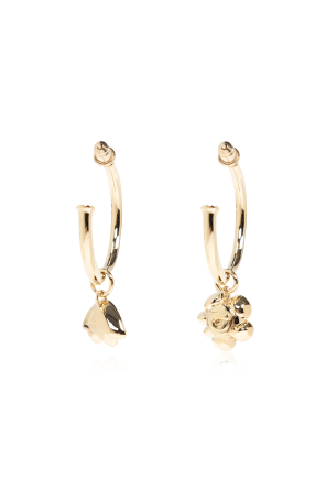 FERRAGAMO Round hoop earrings with pendant