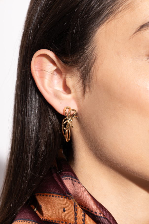 FERRAGAMO Round earrings with a bow