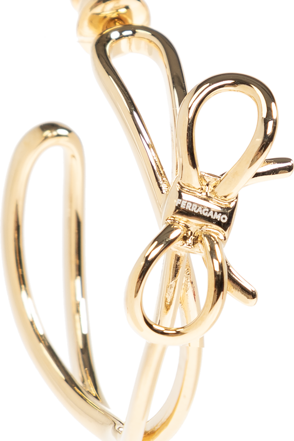 FERRAGAMO Round earrings with a bow