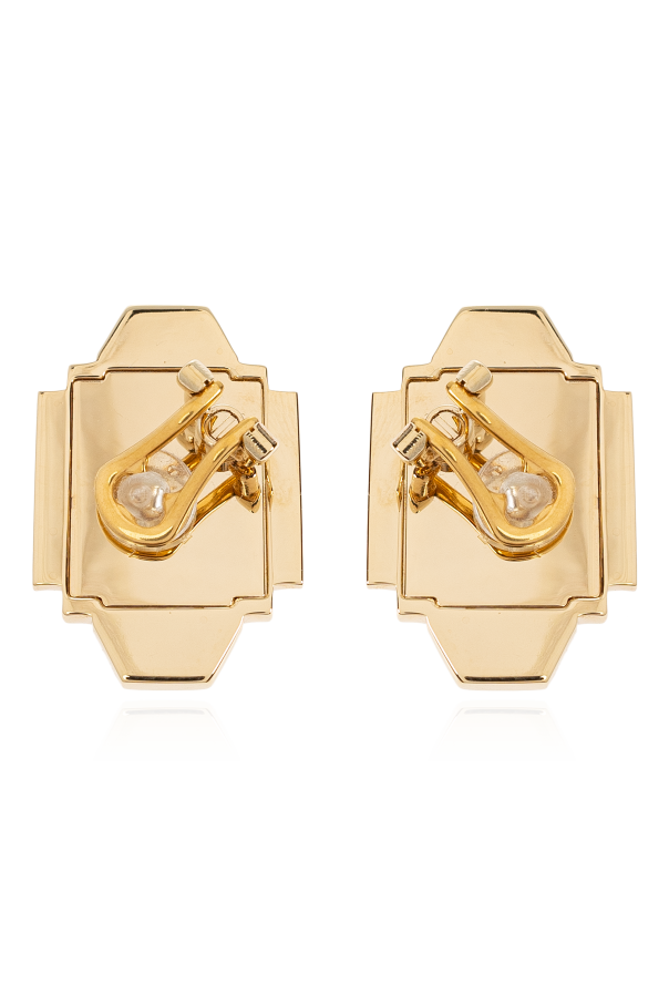 FERRAGAMO Clip-on earrings with shimmering crystals