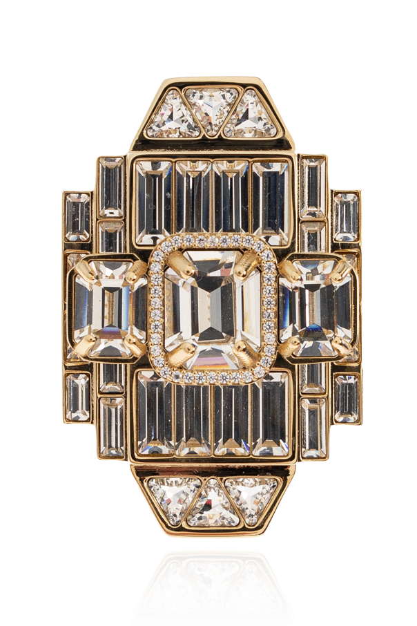 FERRAGAMO Clip-on earrings with shimmering crystals