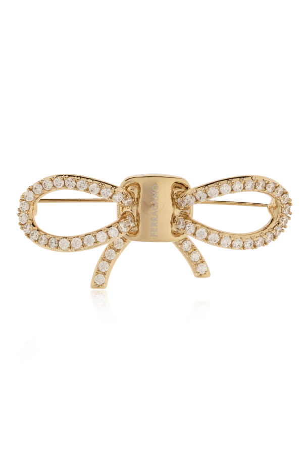 Brooch with shimmering crystals od FERRAGAMO