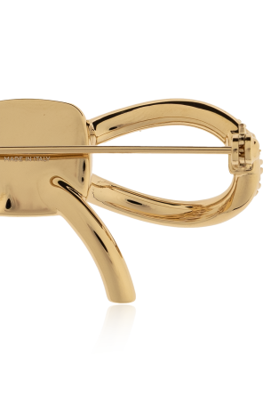 FERRAGAMO Brošňa s trblietavými kryštálmi