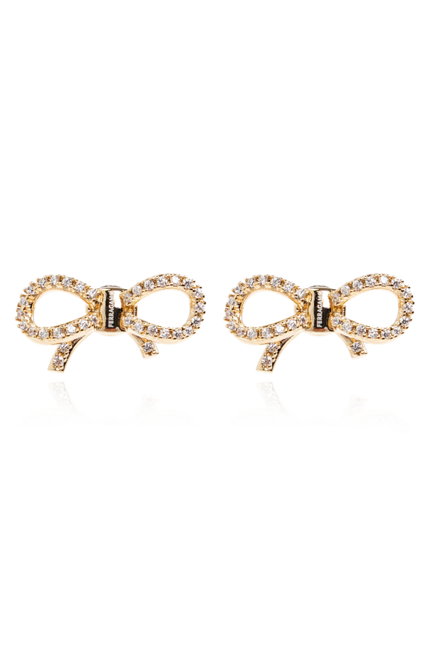 Earrings with shimmering crystals od FERRAGAMO
