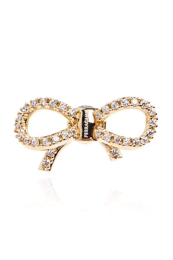 FERRAGAMO Pendientes con cristales relucientes