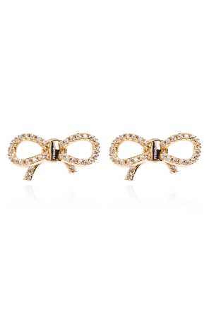 Earrings with shimmering crystals