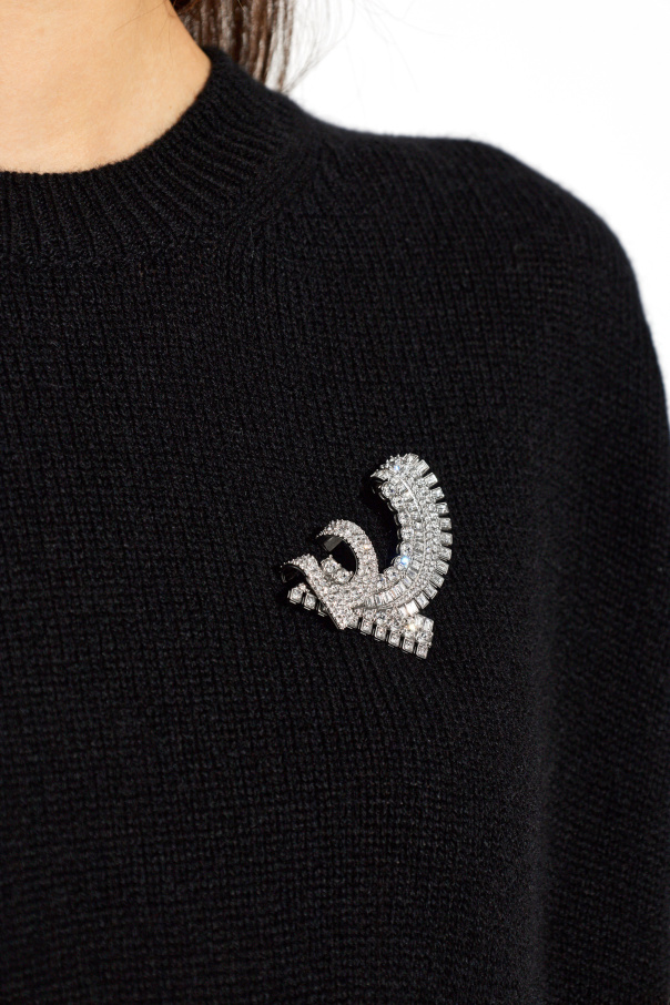 FERRAGAMO Brooch with crystals