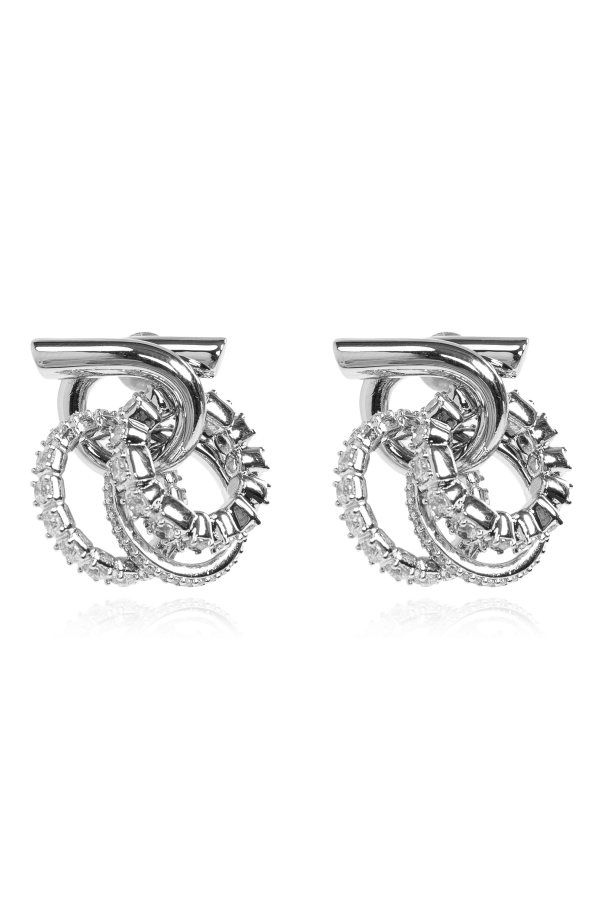 Earrings with shimmering crystals od FERRAGAMO