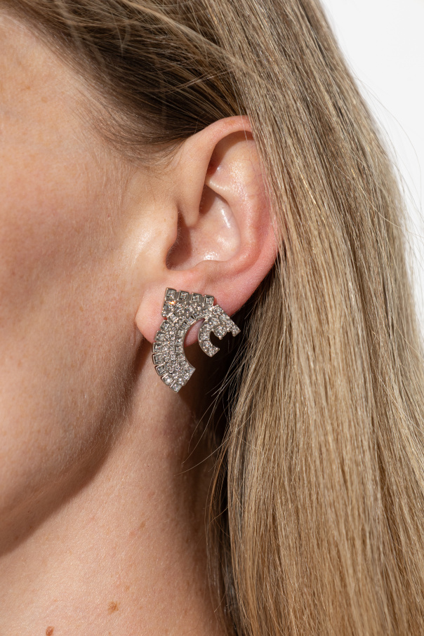 FERRAGAMO Earrings with shimmering crystals