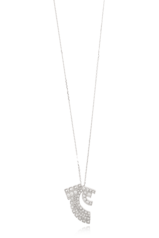 Necklace with a pendant featuring shimmering crystals od FERRAGAMO