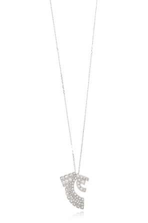 Collar con colgante con brillantes cristales