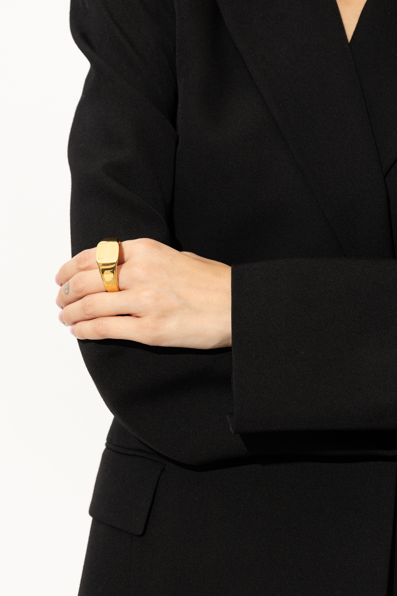 Balenciaga Two-finger signet ring