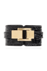 Saint Laurent BLACK Leather bracelet