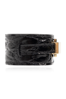 Saint Laurent BLACK Leather bracelet