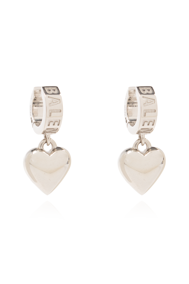 Silver earrings od Balenciaga