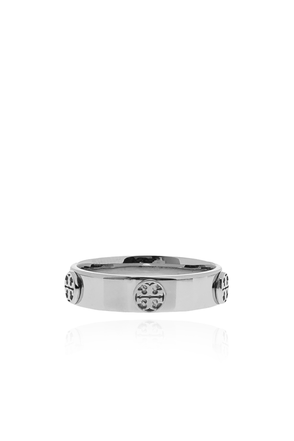 Tory Burch Pierścień z wytłoczonym logo