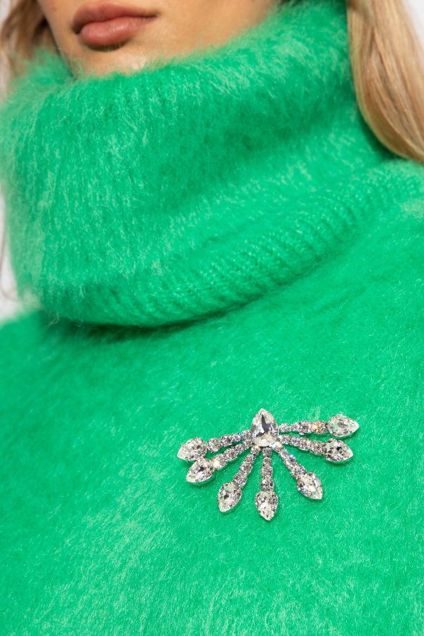 Gucci Crystal-embellished brooch