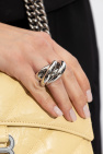 Balenciaga SILVER ‘Saturne’ brass ring