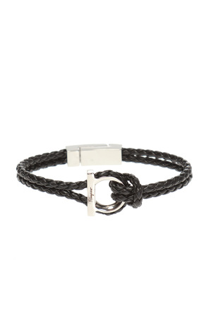 FERRAGAMO Pulseira trançada com motivo 'Gancini'
