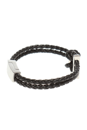 FERRAGAMO Pulseira trançada com motivo 'Gancini'