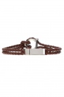 FERRAGAMO BROWN Braided bracelet