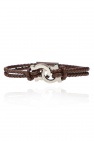 FERRAGAMO BROWN Braided bracelet