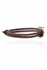 FERRAGAMO BROWN Braided bracelet