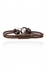 FERRAGAMO BROWN Braided bracelet
