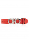 FERRAGAMO RED Leather bracelet