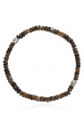 FERRAGAMO BROWN Tiger eye bracelet