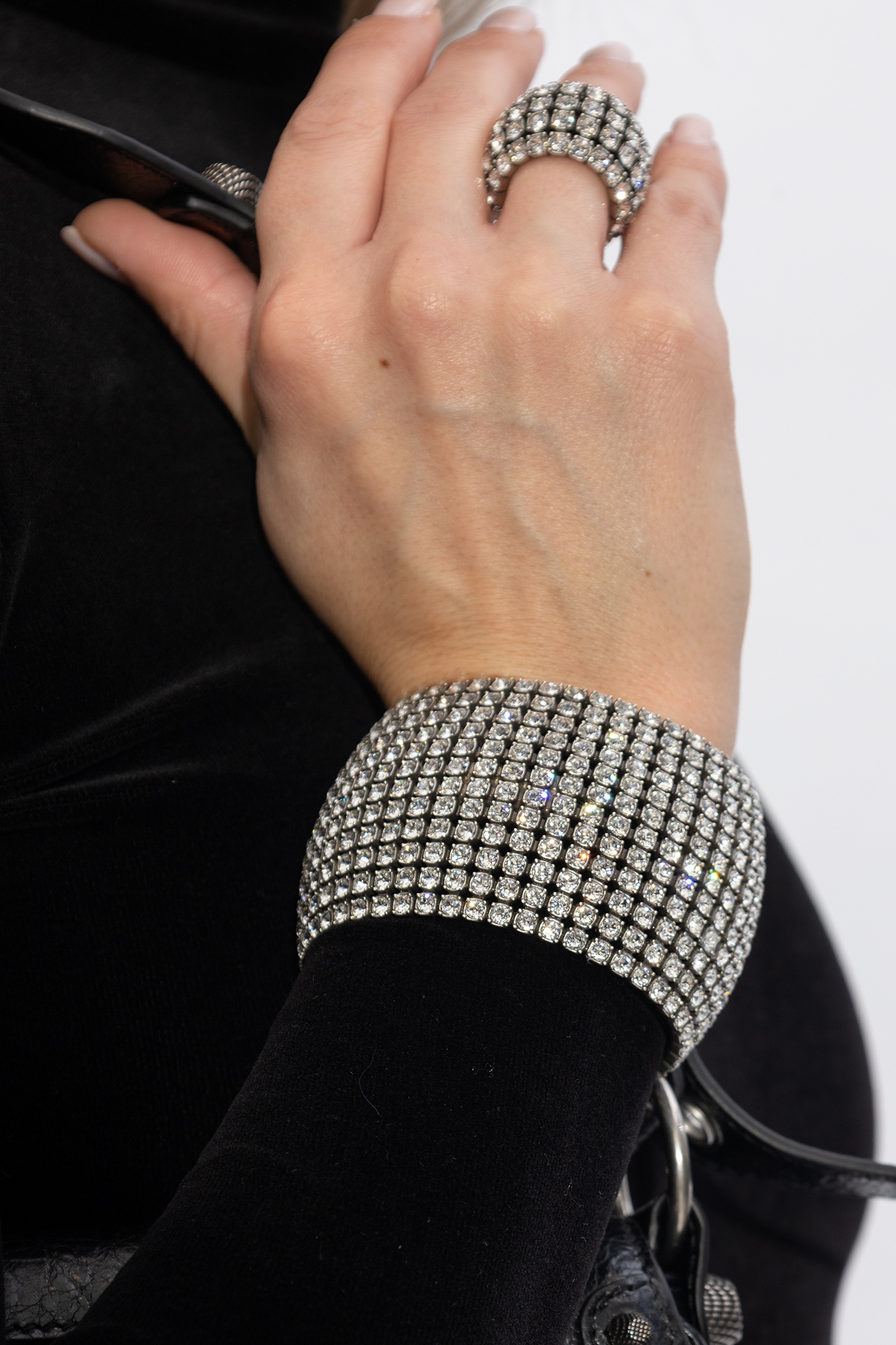 Balenciaga ‘Glam’ crystal-embellished bracelet