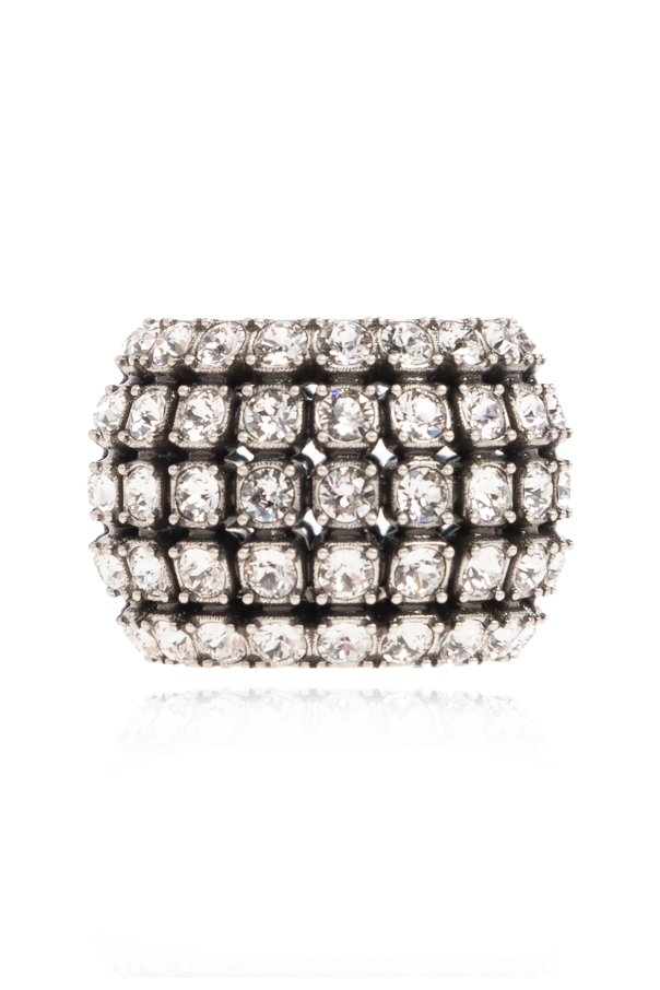 Balenciaga ‘Glam’ crystal-embellished ring