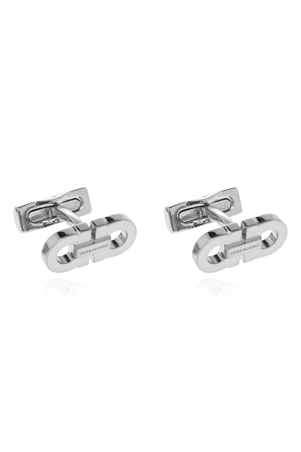 Cufflink in the shape of a logo od FERRAGAMO