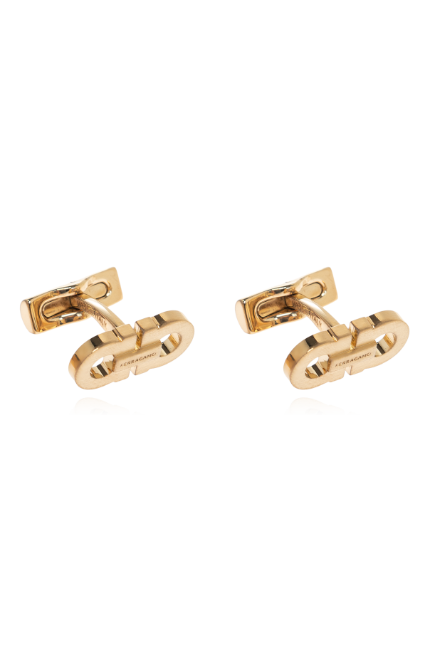 FERRAGAMO Cufflink in the shape of a logo