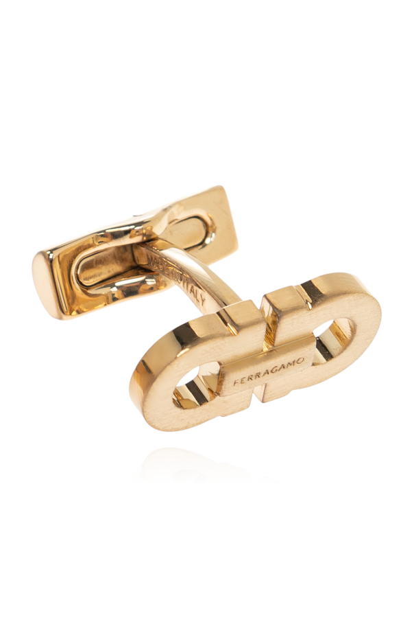 FERRAGAMO Cufflink in the shape of a logo