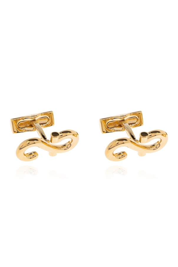 Cufflinks in the shape of a logo od FERRAGAMO