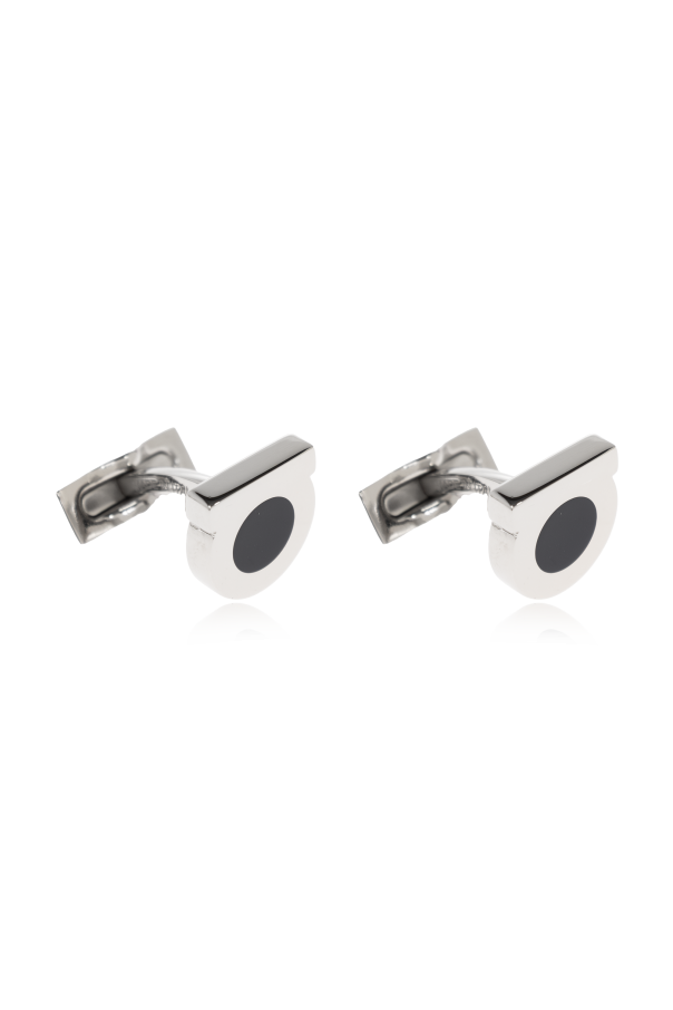 Cufflinks in the shape of a logo od FERRAGAMO