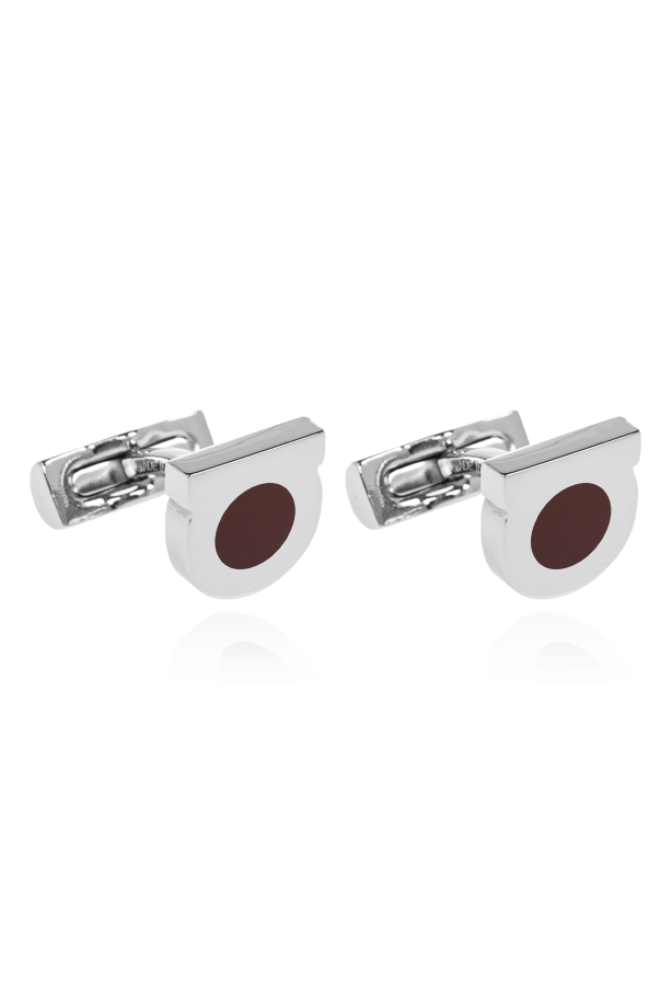 Cufflinks in the shape of a logo od FERRAGAMO